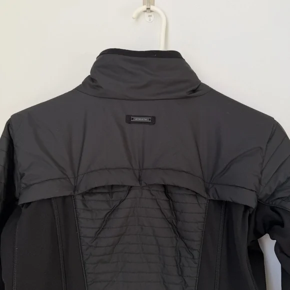 Athleta Black Sprinter Jacket Puffer Size Small - Picture 9 of 13